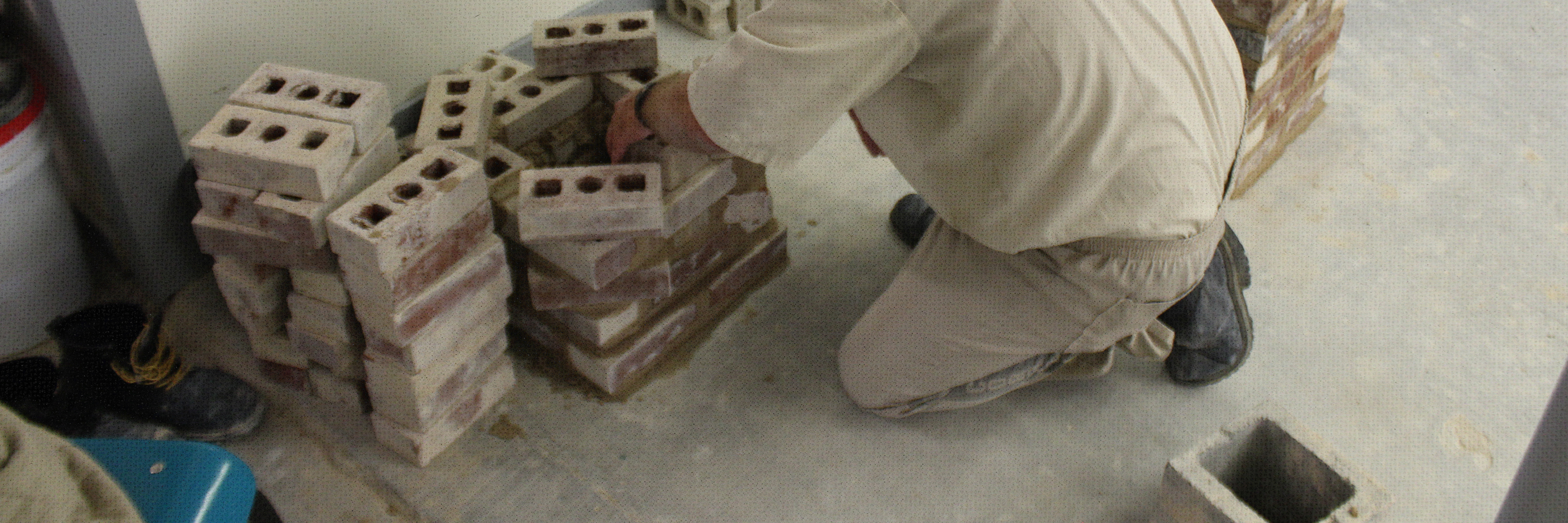 Inmate Laying Bricks